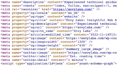 Screenshot of code.